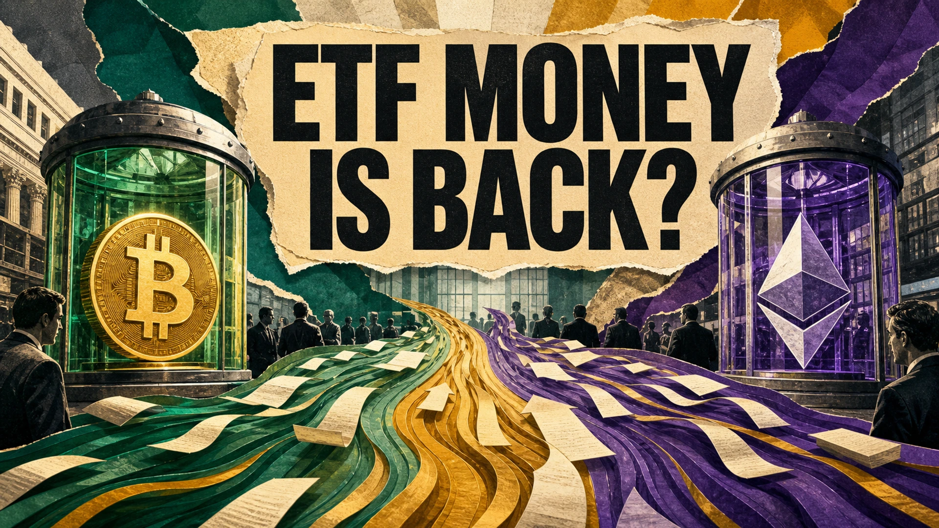 Institutional capital flowing into Bitcoin and Ethereum ETF vaults