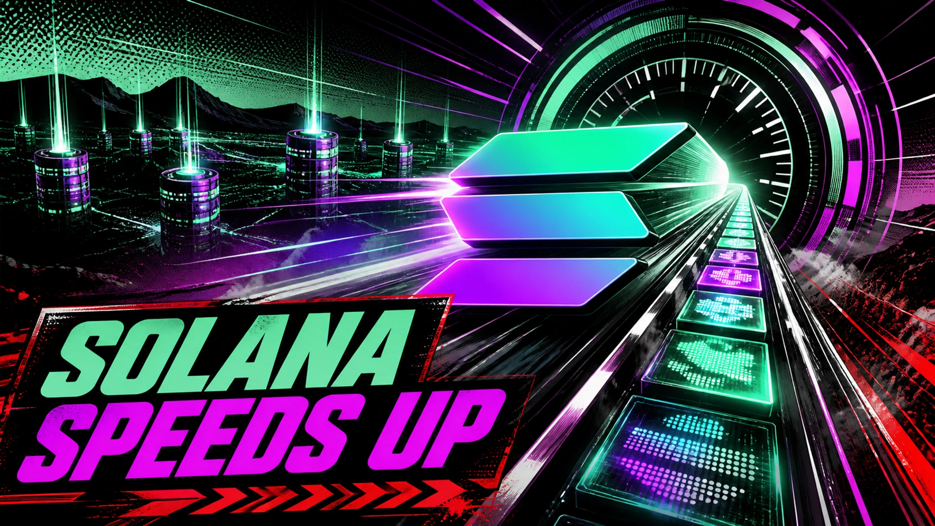 Solana-inspired network accelerating through a high-speed timing gate