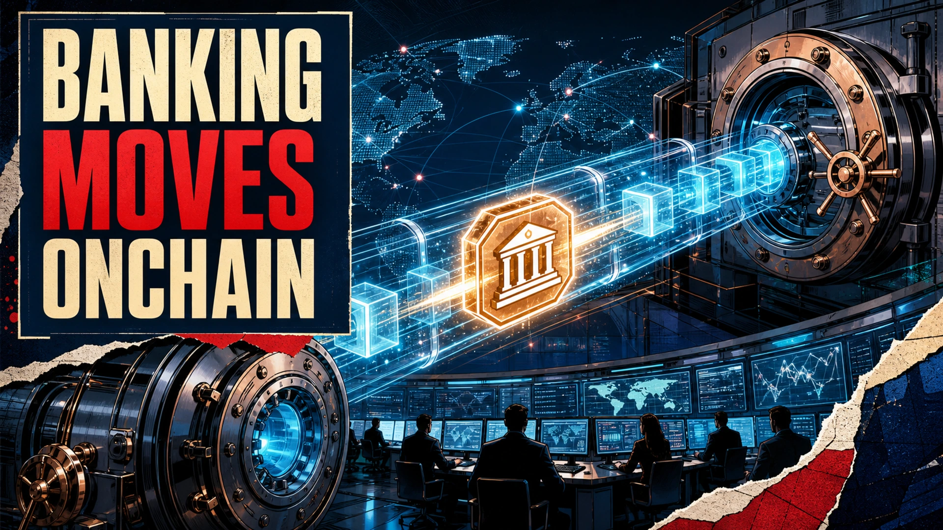 Tokenized bank money moving securely between institutional vaults